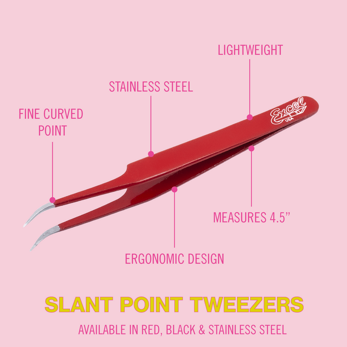 Excel Hobby Tools Hobby Building Accessories Excel Slant Point Tweezers 30420