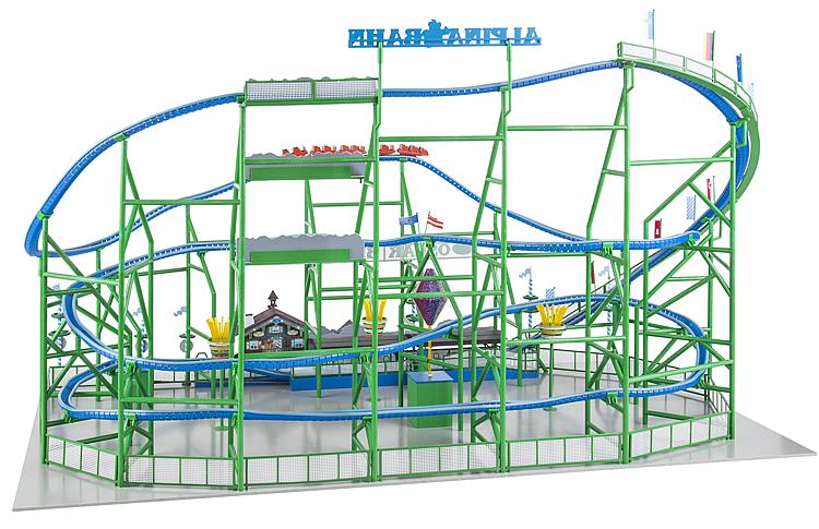Faller MODEL TRAINS Faller HO Alpina-Bahn Roller Coaster w/Motorized Lift Kit