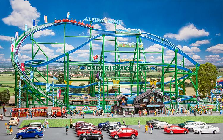 Faller MODEL TRAINS Faller HO Alpina-Bahn Roller Coaster w/Motorized Lift Kit