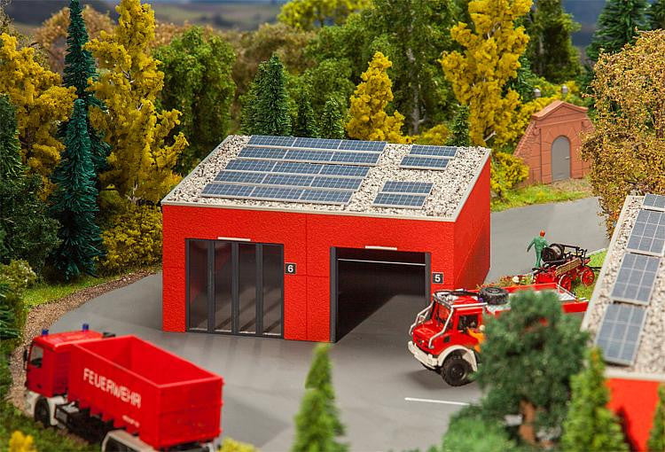 Faller MODEL TRAINS Faller HO Fire Appliance Hall/Garage Kit
