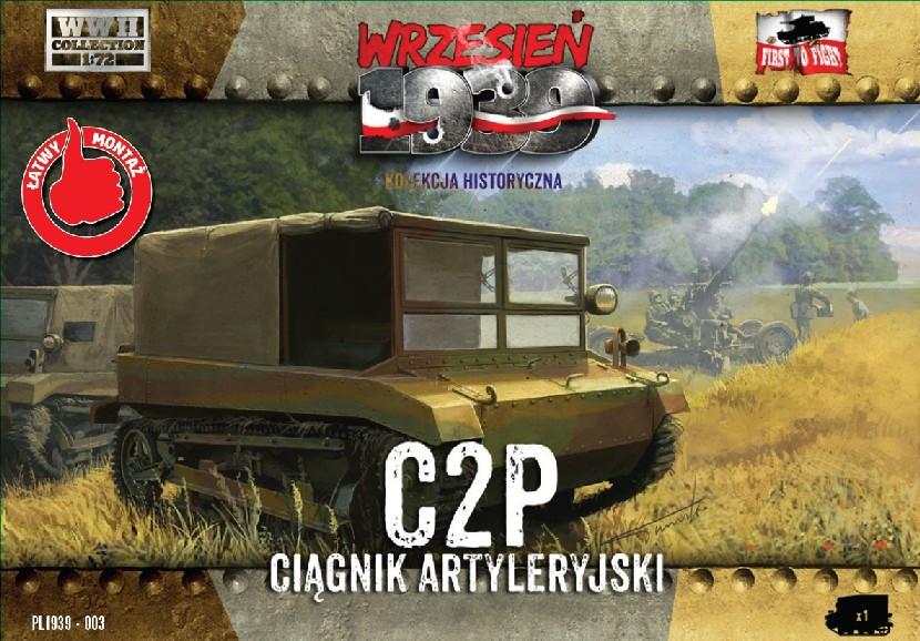 First to Fight MILITARY MODEL First To Fight 1/72 C2P Polish Light Artillery Tractor Kit