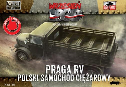 First to Fight MILITARY MODEL First To Fight 1/72 WWII Praga RV Troop Transporter in Polish Service Kit