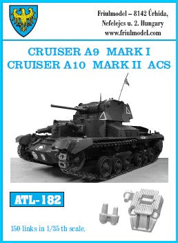 Friulmodel MILITARY MODEL Friulmodel Military 1/35 Cruiser A9 Mark I Cruiser A10 Mark II ACS Track Set (150 Links)