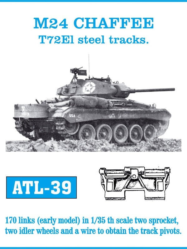 Friulmodel MILITARY MODEL Friulmodel Military 1/35 M24 Chaffee T72E1 Early Track Set (170 Links)