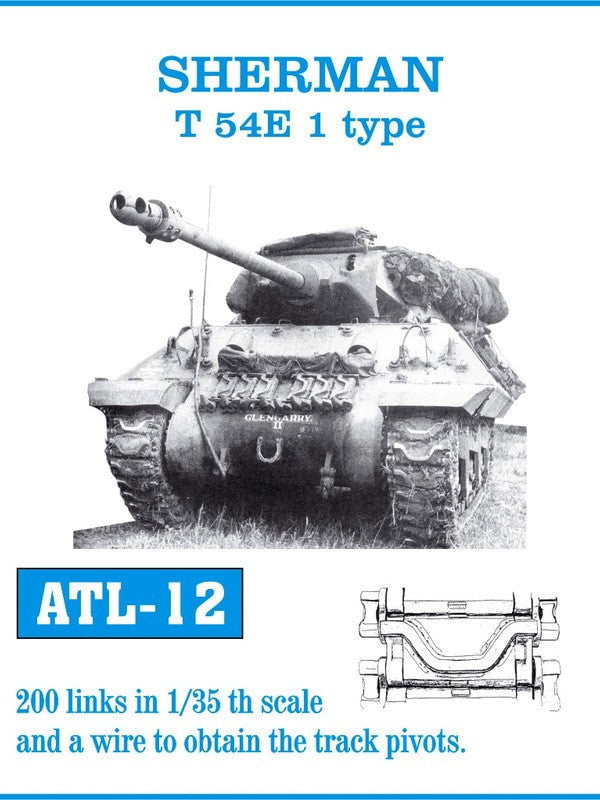 Friulmodel MILITARY MODEL Friulmodel Military 1/35 Sherman T54E1 Track Set (200 Links)