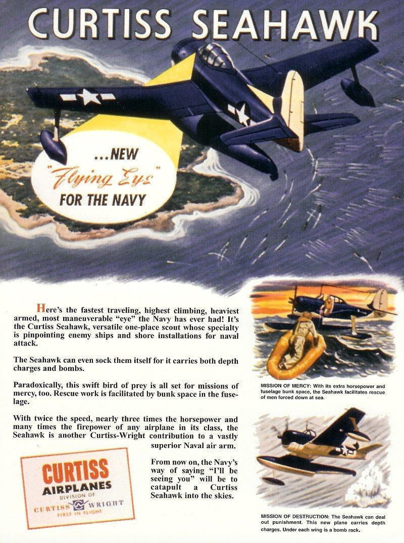 Ginter Books HOBBY BOOKS Ginter Books - Naval Fighters: Curtiss SC1/2 Seahawk