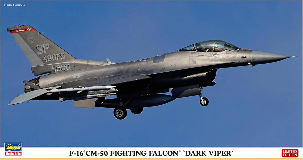 Hasegawa 7522 1/48 F-16CM-50 Fighting Falcon 'Dark Viper' Model Kit