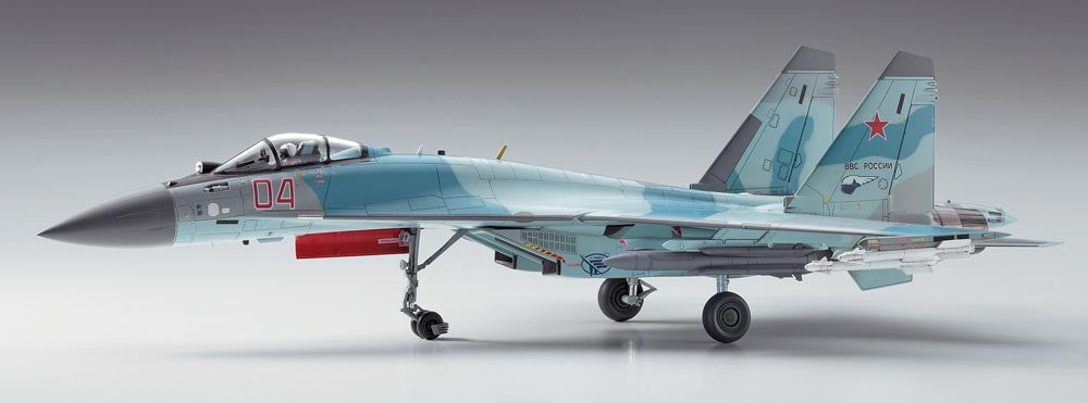 Hasegawa MODEL AIRPLANES Hasegawa 1/72 Su35S Flanker Russian AF Multi-Role Fighter Kit