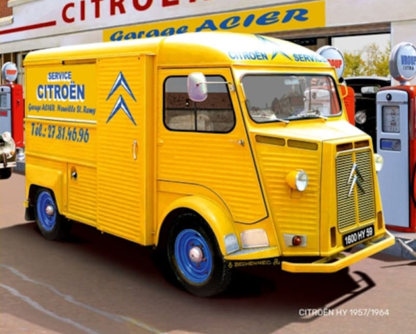 Heller MODEL CARS Heller 1/24 Citroen HY 1957/1964 Service Van Kit