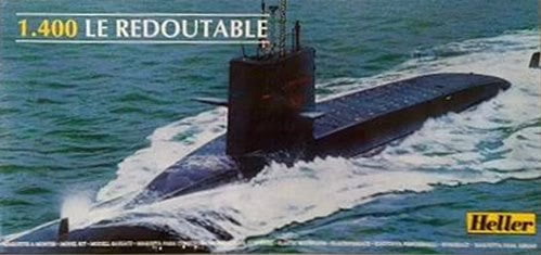 Heller MODEL SHIPS Heller 1/400 Le Redoubtable French Submarine Kit