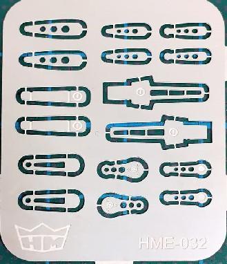Highlight Model Studio MODEL CAR ACCESSORIES Highlight Model Studio 1/24-1/25 Inside/Outside Door Handles Set (8 Pr)