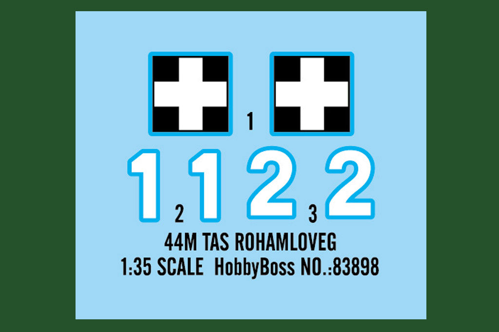 Hobby Boss MILITARY MODEL Hobby Boss 1/35 44M TAS ROHAMLOVEG Kit