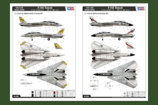 Hobby Boss MODEL AIRPLANES Hobby Boss 1/48 F-14A Tomcat Kit