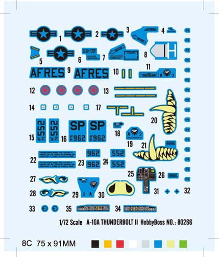 Hobby Boss MODEL AIRPLANES Hobby Boss 1/72 A-10A Thunderbolt II Kit