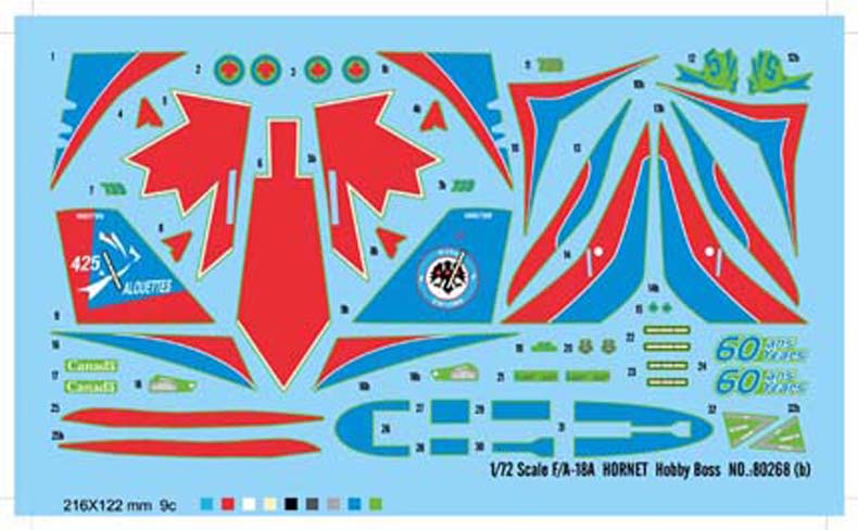 Hobby Boss MODEL AIRPLANES Hobby Boss 1/72 F/A-18A Blue Angels Kit