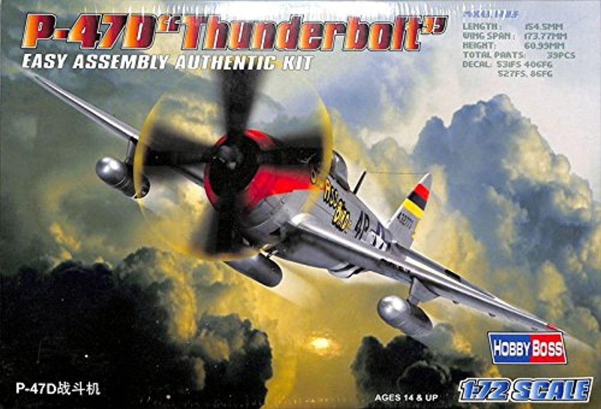 Hobby Boss MODEL AIRPLANES Hobby Boss 1/72 P-47D Thunderbolt Kit