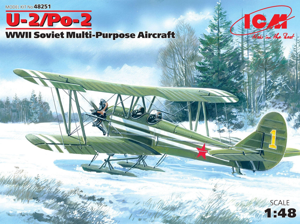 ICM Models MODEL AIRPLANES ICM Models 1/48 WWII Soviet U2/Po2 Multi-Purpose Aircraft Kit