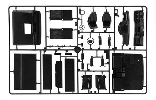 Italeri MODEL CARS Italeri 1/24 Mercedes Benz Actros Black Edition Tractor Cab Kit