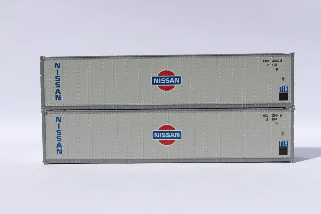 Jacksonville Terminal Company JTC MODEL TRAINS 405660 NISSAN 40' Standard height (8'6") Smooth-side containers N Scale