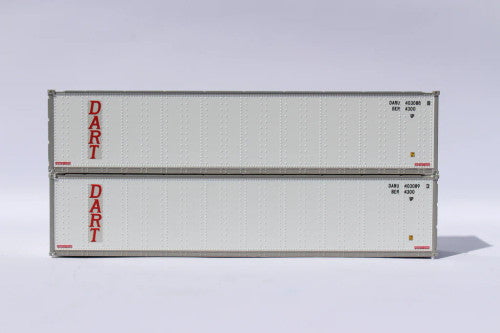 Jacksonville Terminal Company JTC MODEL TRAINS 405668 Dart 40' Standard height (8'6") Smooth-side containers N Scale