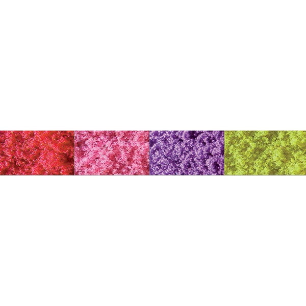 JTT Scenery Products Scenery JTT Scenery Products 95146 Med Turf Bag, Red/Pink/Purple/Yellow (10 Cubic Inches x 4)