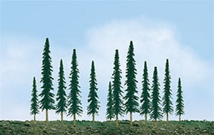 JTT Scenery Products Scenery JTT Scenery Products HO 92011 (TR-2011) Econo-Conifer Trees 4" to 6" (24)