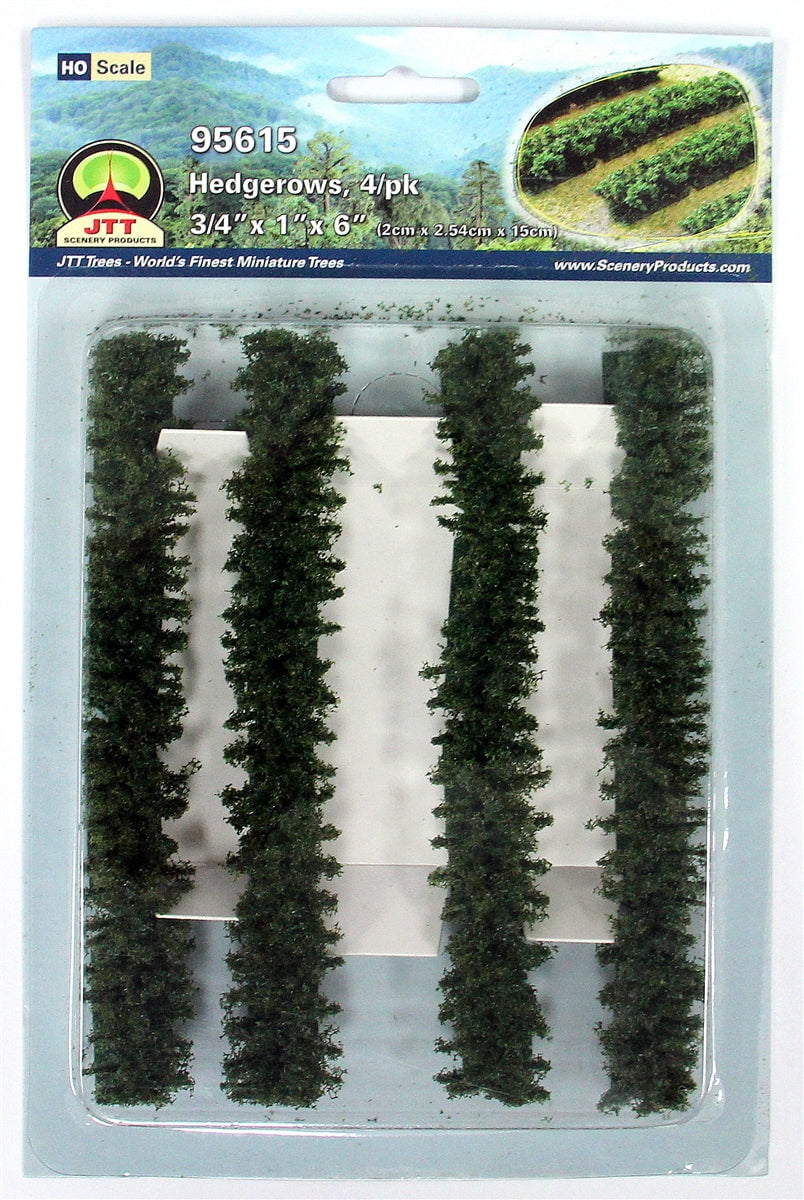 JTT Scenery Products Scenery JTT Scenery Products HO 95615 Hedgerows, 3/4" x 1" x 6" (4)