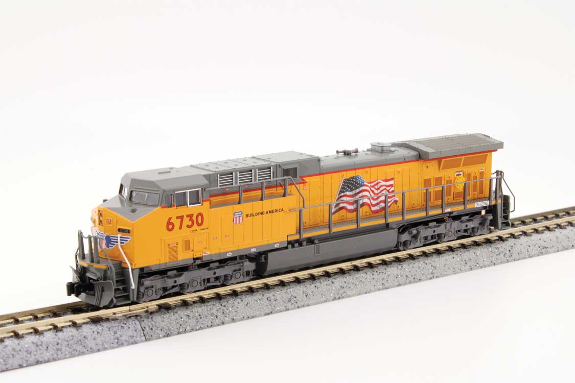 Kato Locomotives Kato N 1767040DCC GE AC4400CW Low Numberboards, Locomotive Union Pacific #6730 (DCC-Equipped)