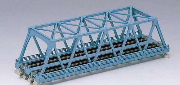 Kato Track Kato N 20439 Unitrack 9-3/4" Double Track Truss Bridge, Light Blue