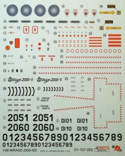 Kinetic MODEL AIRCRAFT Kinetic 1/48 2000D-5i ROCAF Mirage Kit