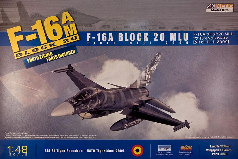 Kinetic MODEL AIRCRAFT Kinetic 1/48 F-16A TigerMeet 2009 (DACO Decal Design) Kit