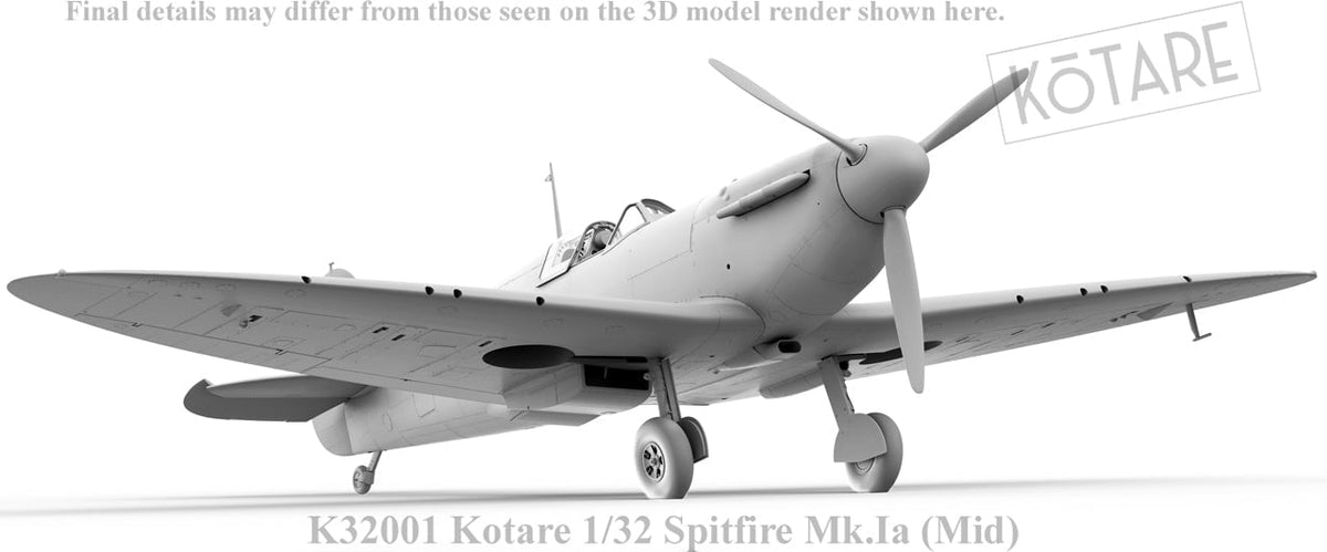 Kotare MODEL AIRCRAFT Kotare 1/32 Spitfire Mk.Ia (Mid Production) Kit