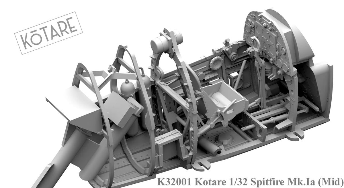Kotare MODEL AIRCRAFT Kotare 1/32 Spitfire Mk.Ia (Mid Production) Kit
