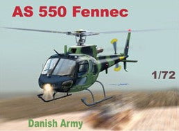 Mach-2 MODEL AIRPLANES Mach-2 1/72 AS550 Fennec Danish Army Helicopter Kit