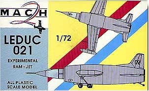 Mach-2 MODEL AIRPLANES Mach-2 1/72 Leduc 021 Experimental Jet Kit