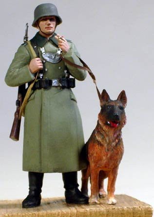 Master Box MILITARY MODEL Master Box Ltd 1/35 Checkpoint German Soldiers & Civilians w/Sentry Box (6) Kit