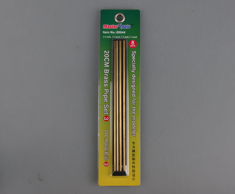 Master Tools HOBBY TOOLS Master Tools Brass Pipe Set #3 (2ea 1.1mm, 1.2mm, 1.3mm, 1.4mm)