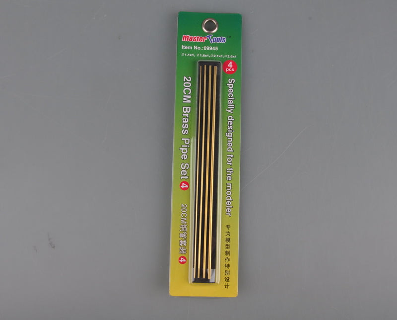 Master Tools HOBBY TOOLS Master Tools Brass Pipe Set #4 (1ea 1.5mm, 1.6mm, 1.7mm, 1.8mm)