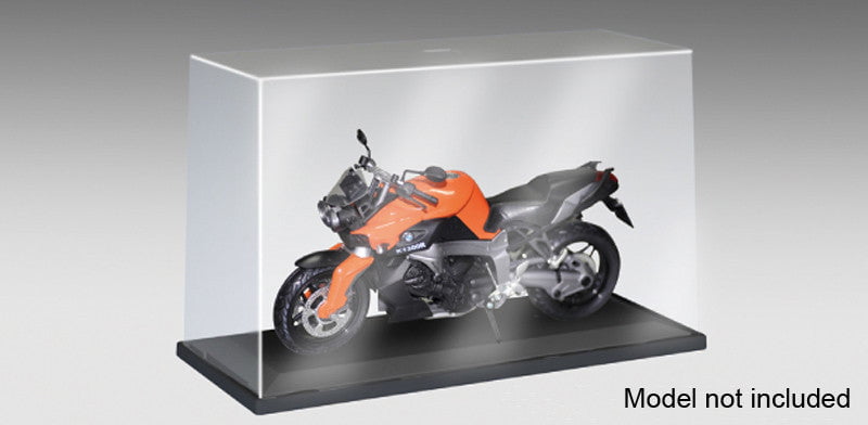 Master Tools HOBBY TOOLS Master Tools Showcase for 1/12 Motorcycle (9.7"L x 4"W x 6"H) Black Base