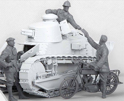 Meng MILITARY MODEL Meng 1/35 French FT-17 LT Tank Crew Kit