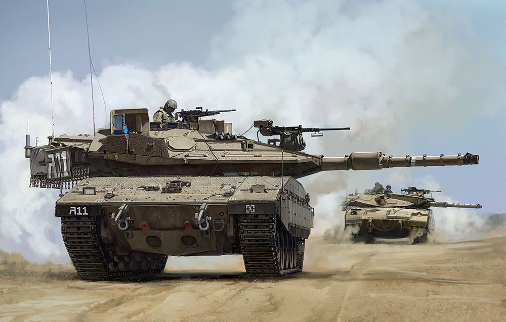 Meng MILITARY MODEL Meng 1/35 Merkava Mk 4M Israeli Main Battle Tank w/Trophy Active Protection System (New Tool) Kit