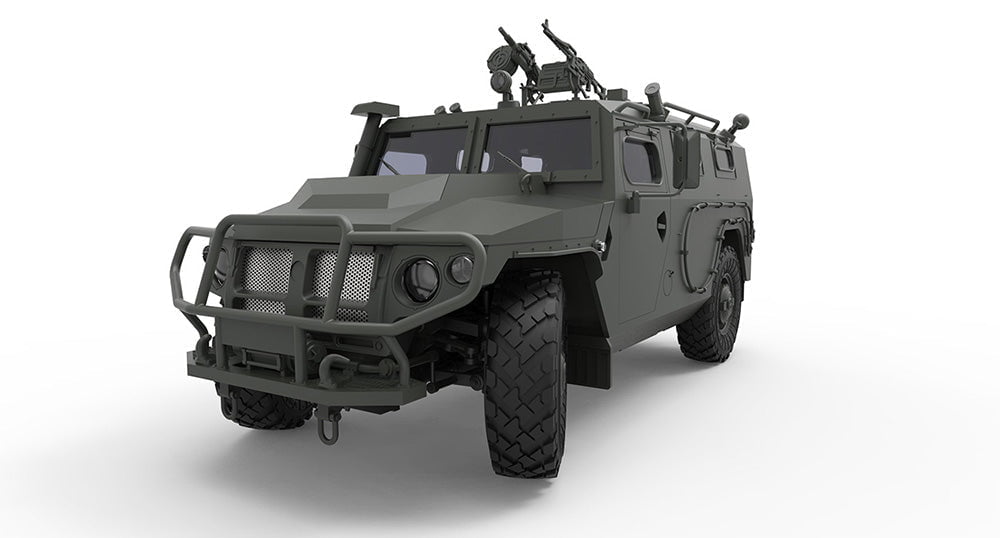 Meng MILITARY MODELS Meng 1/35 GAZ233115 Tiger-M SPN SPV Russian All-Terrain Vehicle Kit