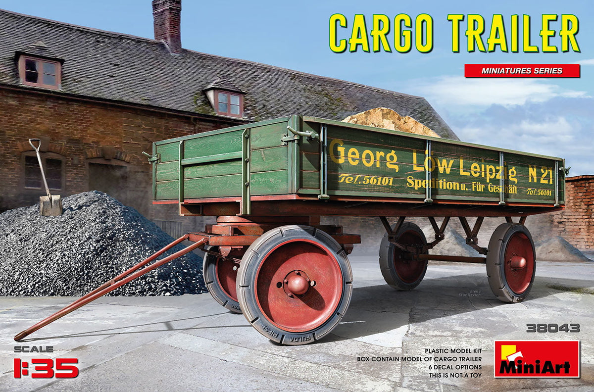 MiniArt 1/35 Vehicle MiniArt 38043 1/35 German Cargo Trailer Model Kit