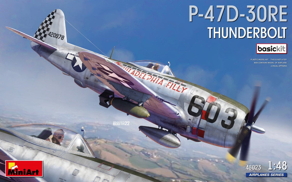 MiniArt 1/48 Aircraft MiniArt 48023 1/48 P-47D 30RE Thunderbolt Basic Model Kit