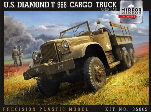 Mirror Models MILITARY MODELS Mirror Models Military 1/35 US Diamond T968 Cargo Truck w/Open Cab Kit