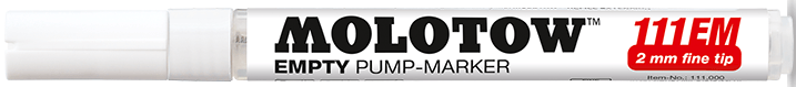 Molotow MODEL PAINTS Molotow 2mm Empty Pump Marker w/Clear Measuring Guide Panel