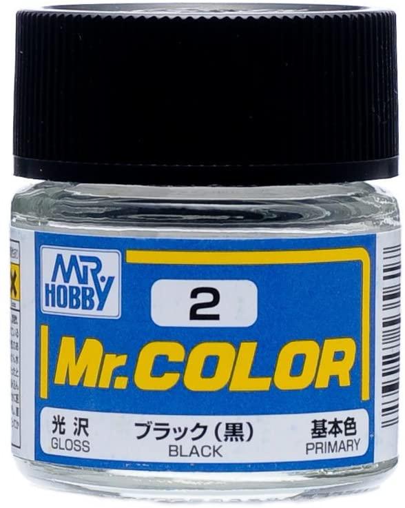 Mr. Hobby Paint Mr. Hobby C2 Mr. Color Gloss Black Lacquer Paint 10ml