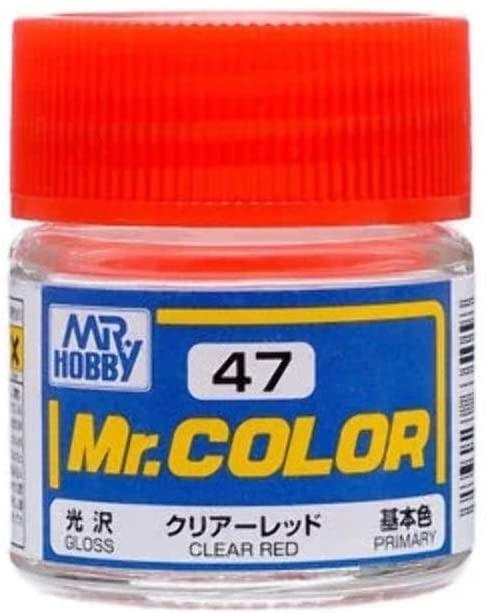 Mr. Hobby Paint Mr. Hobby C47 Mr. Color Gloss Clear Red Lacquer Paint 10ml