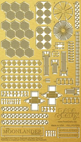 Paragraphix Details DETAIL PARTS Paragraphix Details 1/350 The Moonlander Spacecraft Photo-Etch Set for PGH
