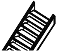 Plastruct Supplies Plastruct 90446 1:32 Scale STA-14 ABS Stair